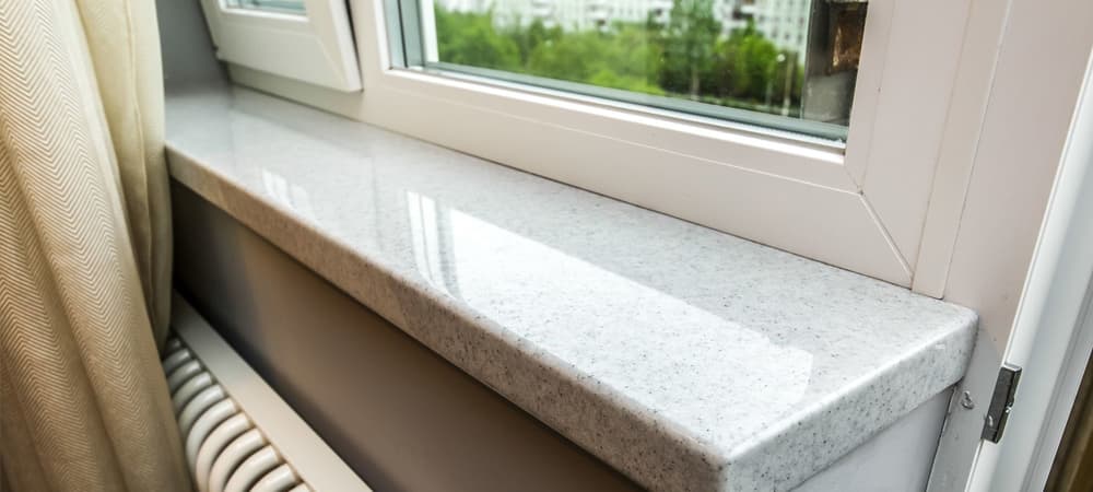 На фото - Подоконник из искусственного камня. Подоконник из искусственного камня