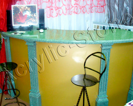 Reception из искусственного камня LG HI-MACS: фото