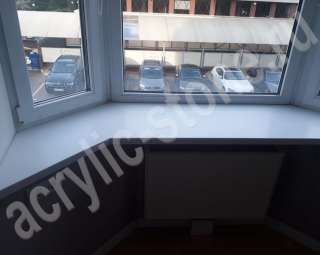Фото Угловые подоконники из искусственного камня