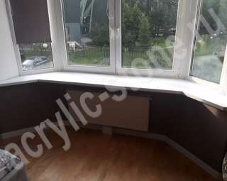 Фото Угловые подоконники из искусственного камня