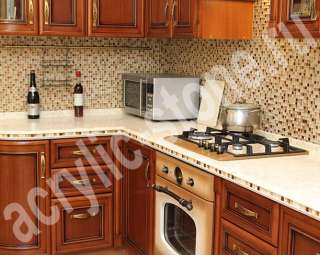 Фото Кухонная столешница из искусственного камня 