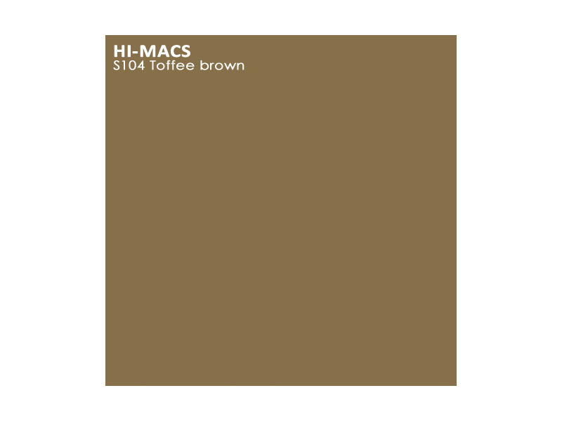 Искусственный камень LG Hi Macs s104 Toffee Brown: фото