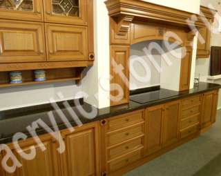 Фото Нестандартная кухонная столешница на заказ из камня CORIAN